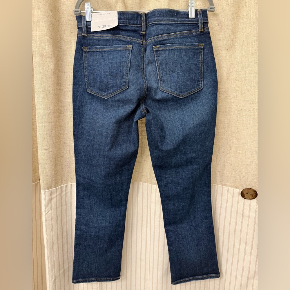 LOFT Dark Modern Kick Crop Jeans NWT - Picture 2 of 6